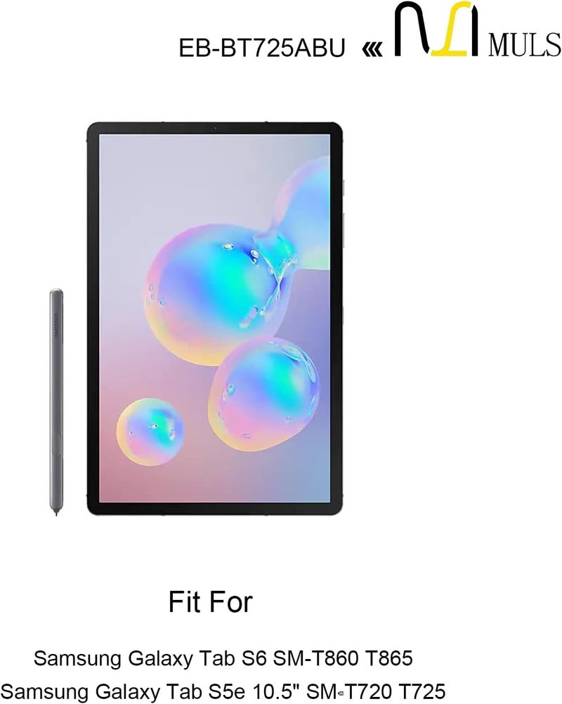 MULS EB-BT725ABU Replacement Battery Compatible with Samsung Galaxy Tab S6 10.5” SM-T860 T865 Galaxy Tab S5e 10.5” SM-T720 T725 Installation Tools 7050mAh 3.85V 27.11Wh - Image 5